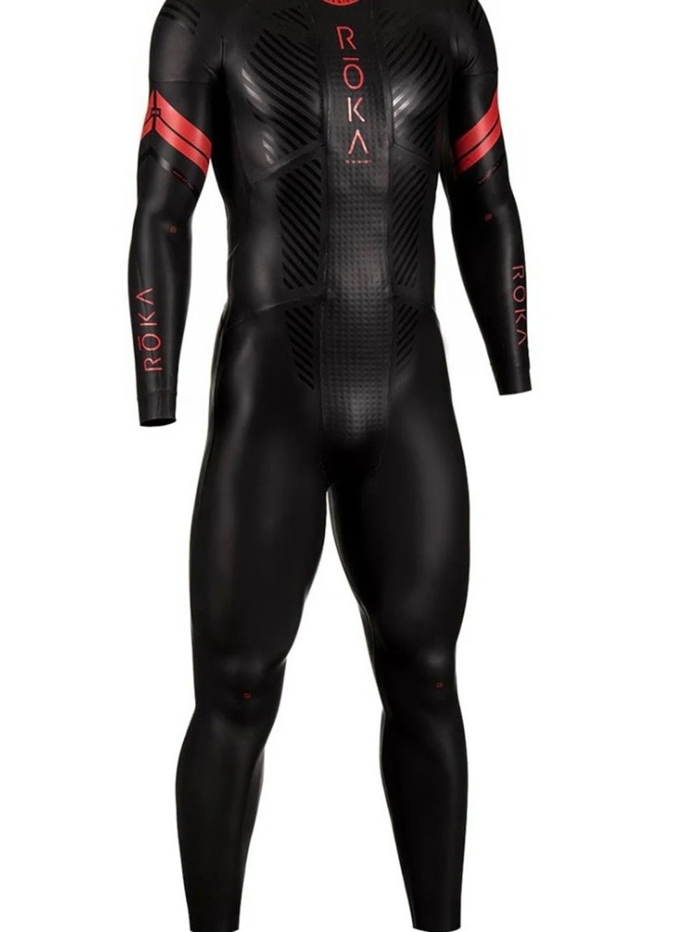 ROKA Maverick MX Gen 2 Full-Body Wetsuit  Black/Red Accents Men’s Size Medium